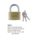 M007  Slim European Brass Padlock